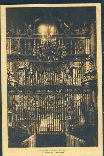POSTAL ANTIGUA DE GALICIA - OURENSE Nº 23 CATEDRAL ALTAR MAYOR