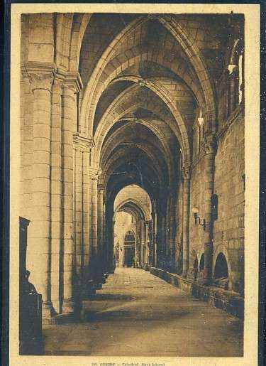 POSTAL ANTIGUA DE GALICIA - OURENSE Nº 26 CATEDRAL NAVE LATERAL