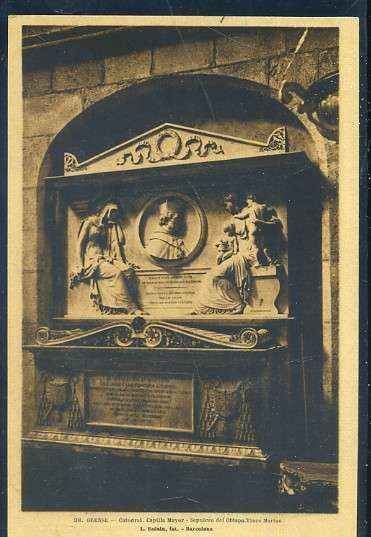 POSTAL ANTIGUA DE GALICIA - OURENSE Nº 38 CATEDRAL CAPILLA MAYOR - SEPULCRO OBISPO VASCO MARINO