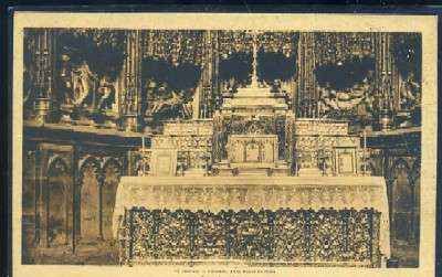POSTAL ANTIGUA DE GALICIA - OURENSE Nº 29 CATEDRAL ALTAR MAYOR DE PLATA