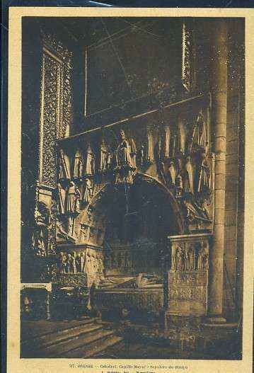 POSTAL ANTIGUA DE GALICIA - OURENSE Nº 37 CATEDRAL CAPILLA MAYOR - SEPULCRO DE OBISPO