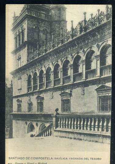 POSTAL DE GALICIA - SANTIAGO DE COMPOSTELA - BASILICA FACHADA DEL TESORO