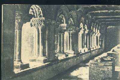 POSTAL ANTIGUA DE SANTIAGO DE COMPOSTELA - CLAUSTROS DE LA REAL COLEGIATA DEL SAR