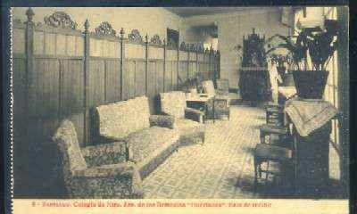 POSTAL ANTIGUA DE SANTIAGO Nº 6 COLEGIO DE NTRA. SRA. DE LOS REMEDIOS HUERFANOS SALA DE RECIBIR