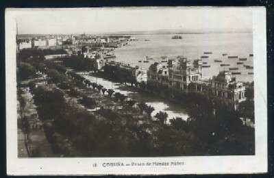 POSTAL DE LA CORUÑA Nº 12 PASEO DE MENDEZ NUÑEZ