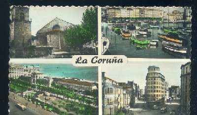 POSTAL DE LA CORUÑA Nº 503 - 4 VISTAS