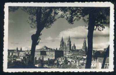 POSTAL DE SANTIAGO DE COMPOSTELA Nº 1 VISTA PARCIAL