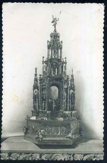 POSTAL DE SANTIAGO DE COMPOSTELA Nº 44 CATEDRAL CUSTODIA DE PLATA DORADA ( A.ARTE ) SIGLO XVI