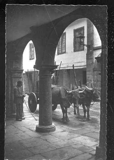 POSTAL DE SANTIAGO DE COMPOSTELA - SOPORTALES DE LA RUA NUEVA