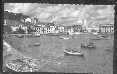 POSTAL DE EL FERROL DEL CAUDILLO ( CORUÑA ) Nº 15 PUERTO Y AVENIDA DE LA MARINA