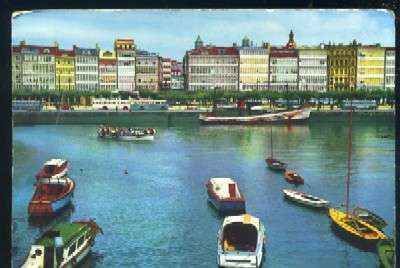 POSTAL DE LA CORUÑA Nº 2018 DARSENA DETALLE