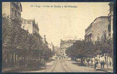 POSTAL ANTIGUA DE VIGO Nº 12 CALLE URZAIZ Y DEL PRINCIPE