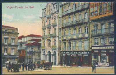 POSTAL ANTIGUA DE VIGO - PUERTA DEL SOL