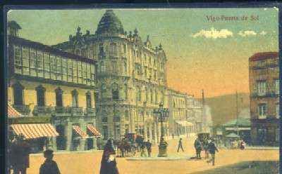POSTAL ANTIGUA DE VIGO - PUERTA DEL SOL