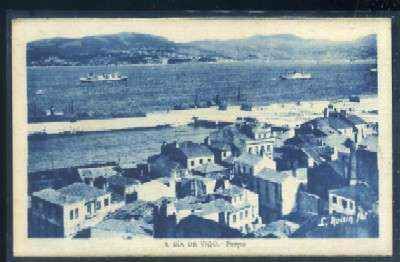 POSTAL ANTIGUA DE VIGO Nº 4 RIA DE VIGO PUERTO