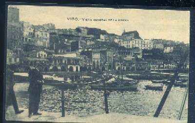 POSTAL ANTIGUA DE VIGO - VISTA GENERAL DE LA RIBERA