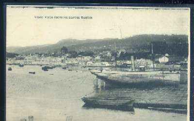 POSTAL ANTIGUA DE VIGO - VISTA DESDE LOS NUEVOS MUELLES