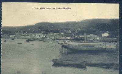 POSTAL ANTIGUA DE VIGO - VISTA DESDE LOS NUEVOS MUELLES