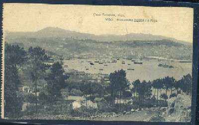 POSTAL ANTIGUA DE VIGO - PANORAMA DESDE LA GUIA