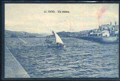 POSTAL ANTIGUA DE VIGO Nº 57 UN VELERO