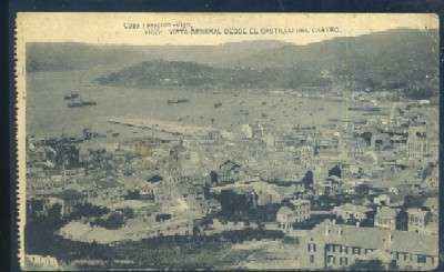 POSTAL ANTIGUA DE VIGO - VISTA GENERAL DESDE EL CASTILLO DEL CASTRO