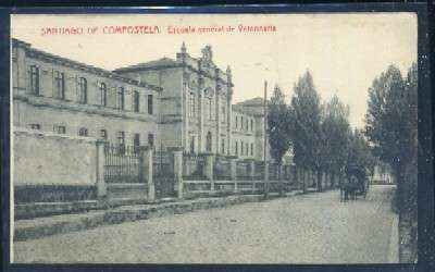 POSTAL ANTIGUA DE LA CORUÑA - SANTIAGO DE COMPOSTELA ESCUELA GENERAL DE VETERINARIA Nº 6368