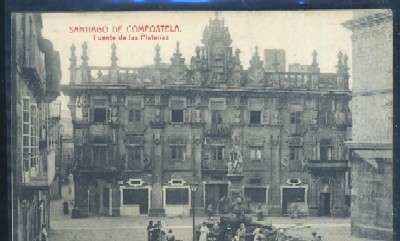 POSTAL ANTIGUA DE LA CORUÑA - SANTIAGO DE COMPOSTELA FUENTE DE LAS PLATERIAS Nº 6369