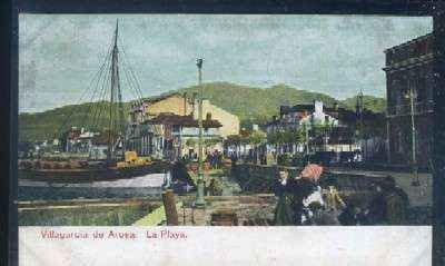 POSTAL ANTIGUA DE PONTEVEDRA - VILLAGARCIA DE AROSA LA PLAYA