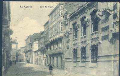 POSTAL ANTIGUA DE LA CORUÑA - CALLE DEL ORZAN