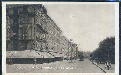 POSTAL ANTIGUA DE LA CORUÑA - AVENIDA DE ALFONSO XIII Nº 1705
