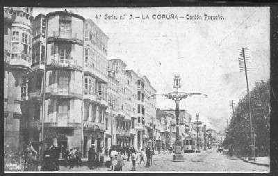 POSTAL ANTIGUA DE LA CORUÑA - CANTON PEQUEÑO 4ª SERIE Nº 3