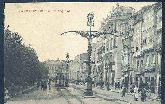 POSTAL ANTIGUA DE LA CORUÑA - CANTON PEQUEÑO Nº 3