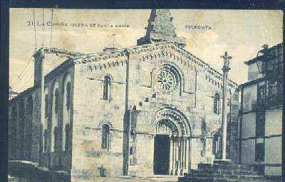 POSTAL ANTIGUA DE LA CORUÑA - IGLESIA DE SANTA MARIA COLEGIATA Nº 21