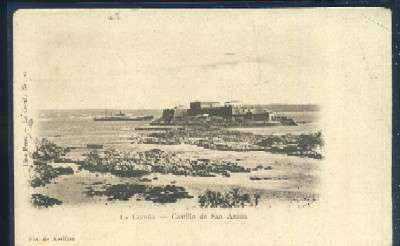 POSTAL ANTIGUA DE LA CORUÑA - CASTILLO DE SAN ANTON