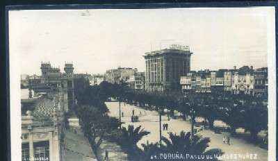 POSTAL ANTIGUA DE LA CORUÑA - PASEO DE MENDEZ NUÑEZ Nº 43