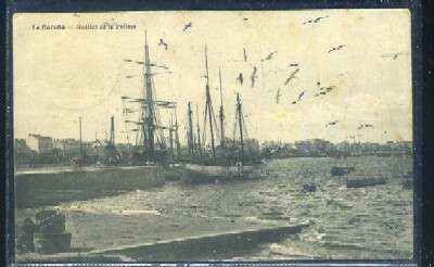 POSTAL ANTIGUA DE LA CORUÑA - MUELLES DE LA PALLOZA