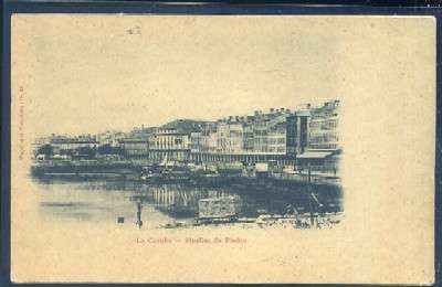 POSTAL ANTIGUA DE LA CORUÑA - MUELLES DE PIEDRA Nº 14