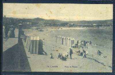 POSTAL ANTIGUA DE LA CORUÑA - PLAYA DE RIAZOR