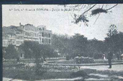 POSTAL ANTIGUA DE LA CORUÑA - PARQUE DE MENDEZ NUÑEZ 4ª SERIE Nº 10