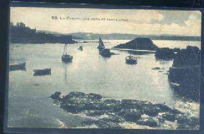 POSTAL ANTIGUA DE LA CORUÑA Nº 58 UNA VISTA DE SANTA CRUZ