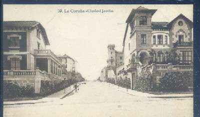 POSTAL ANTIGUA DE LA CORUÑA Nº 59 CIUDAD JARDIN