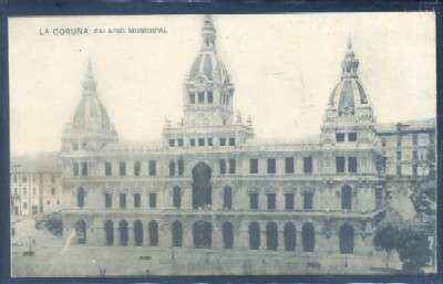 POSTAL ANTIGUA DE LA CORUÑA - PALACIO MUNICIPAL