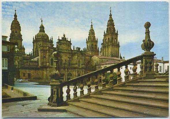 POSTAL DE SANTIAGO DE COMPOSTELA - CATEDRAL. FACHADA DE LA AZABACHERIA Nº 2003