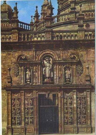 POSTAL DE SANTIAGO DE COMPOSTELA - CATEDRAL. PUERTA SANTA Nº 2007