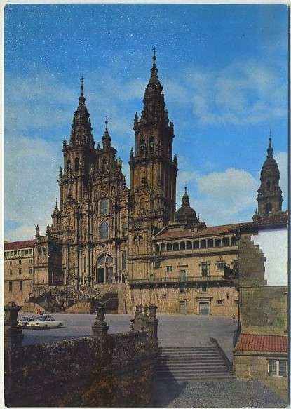 POSTAL DE SANTIAGO DE COMPOSTELA - CATEDRAL. FACHADA DEL OBRADOIRO SIGLO Xlll Nº 2091