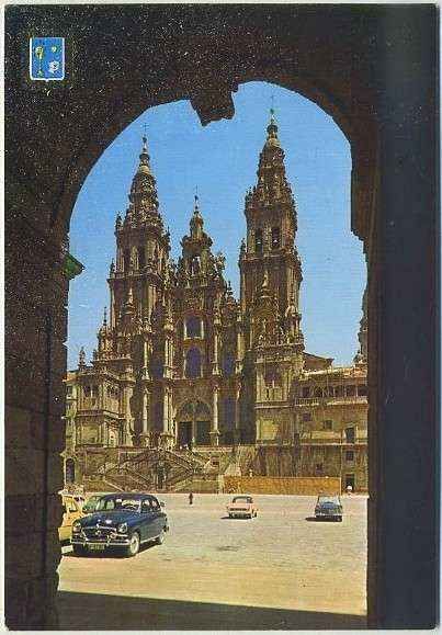 POSTAL DE SANTIAGO DE COMPOSTELA - CATEDRAL. FACHADA DEL OBRADOIRO SIGLO Xlll Nº 9