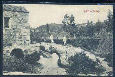 POSTAL ANTIGUA DE VIGO - PAISAJE Y MOLINO DE LOS ALREDEDORES DE VIGO