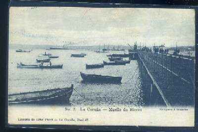 POSTAL ANTIGUA DE LA CORUÑA - CORUÑA MUELLE DE HIERRO Nº 2
