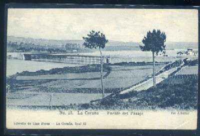 POSTAL ANTIGUA DE LA CORUÑA - FUENTE DEL PASAJE Nº 13