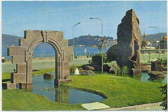 POSTAL DE VIGO. JARDINES AVDA. EL DUAYE Nº 139